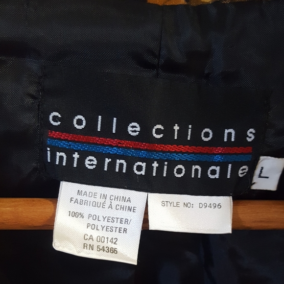 Collections 90's🔥Vtg Oversized Golden Brown Silky Bomber Jacket - Picture 14 of 15